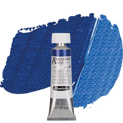 Schmincke Akademie akrilfesték, 60 ml - 443, cobalt blue hue deep