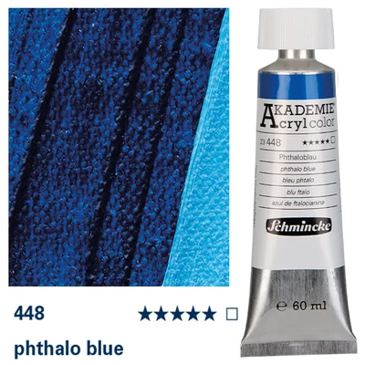 Schmincke Akademie akrilfesték, 60 ml - 448, phthalo blue