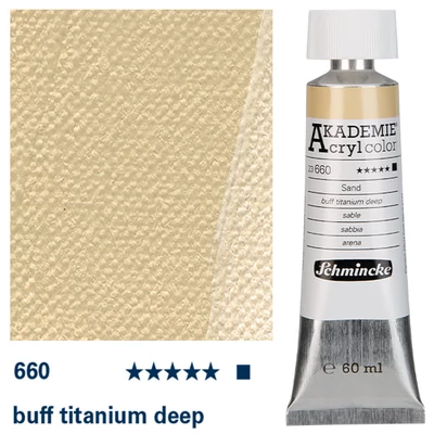 Schmincke Akademie akrilfesték, 60 ml - 660, buff titanium deep