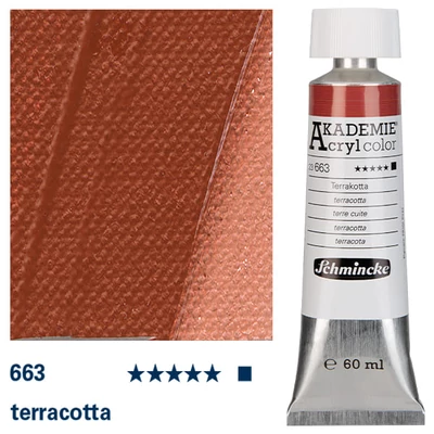 Schmincke Akademie akrilfesték, 60 ml - 663, terracotta