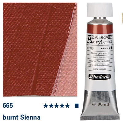 Schmincke Akademie akrilfesték, 60 ml - 665, burnt sienna