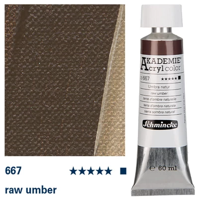Schmincke Akademie akrilfesték, 60 ml - 667, raw umber