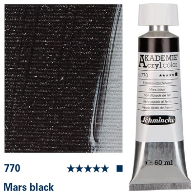 Schmincke Akademie akrilfesték, 60 ml - 770, mars black