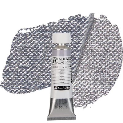 Schmincke Akademie akrilfesték, 60 ml - 800, silver