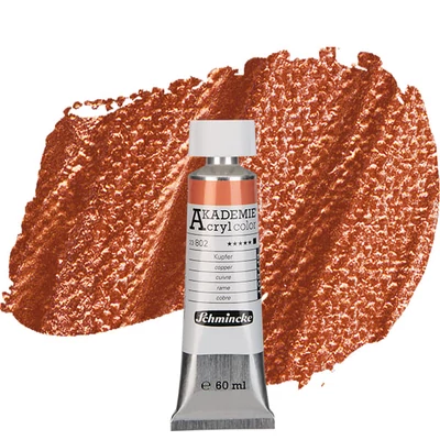 Schmincke Akademie akrilfesték, 60 ml - 802, copper