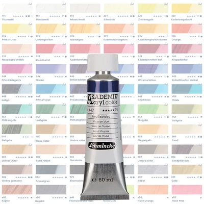 Schmincke Akademie akrilfesték, 60 ml - különféle színekben