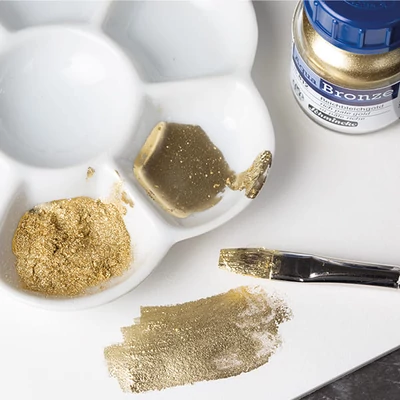 Schmincke Aqua Bronze metál effekt por, 20 ml - különféle színekben
