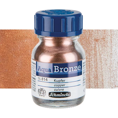 Schmincke Aqua Bronze metál effekt por, 20 ml - 814, copper