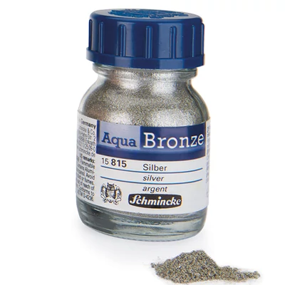 Schmincke Aqua Bronze metál effekt por, 20 ml - 815, silver