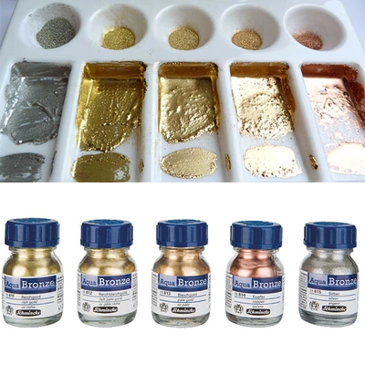 Schmincke Aqua Bronze metál effekt por, 20 ml - különféle színekben