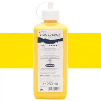 Schmincke Aqua Linoprint linófesték, 250 ml - 210, permanent yellow