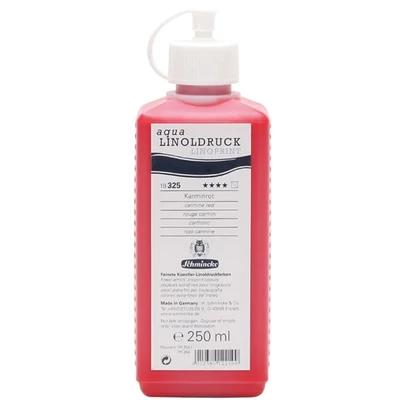 Schmincke Aqua Linoprint linófesték, 250 ml - 325, carmine red