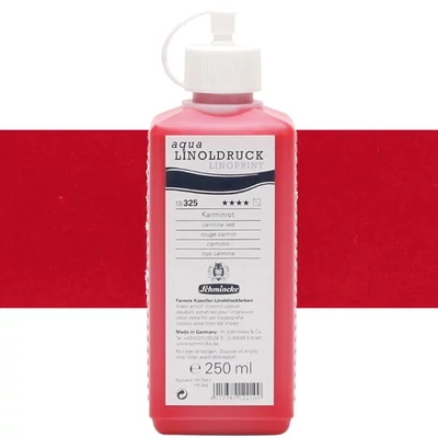 Schmincke Aqua Linoprint linófesték, 250 ml - 325, carmine red