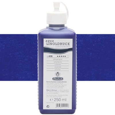 Schmincke Aqua Linoprint linófesték, 250 ml - 430, ultramarine