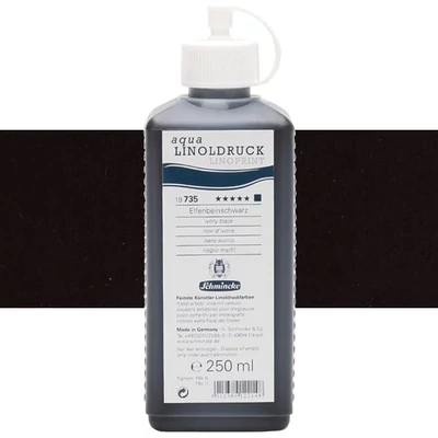 Schmincke Aqua Linoprint linófesték, 250 ml - 735, ivory black