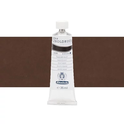 Schmincke Aqua Linoprint linófesték, 35 ml - 630, sepia brown