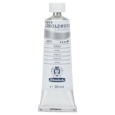 Schmincke Aqua Linoprint linófesték, 35 ml - 810, silver