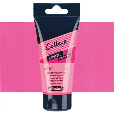 Schmincke College Linol linófesték, 75 ml - 870, neon magenta