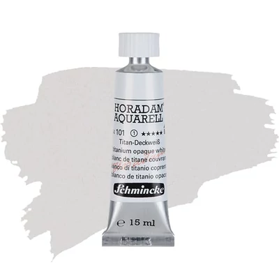 Schmincke Horadam tubusos akvarellfesték, 15 ml - 101, titanium opaque white