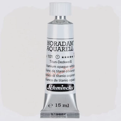 Schmincke Horadam tubusos akvarellfesték, 15 ml - 101, titanium opaque white