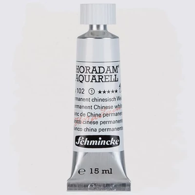 Schmincke Horadam tubusos akvarellfesték, 15 ml - 102, permanent chinese white