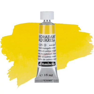 Schmincke Horadam tubusos akvarellfesték, 15 ml - 225, cadmium yellow middle