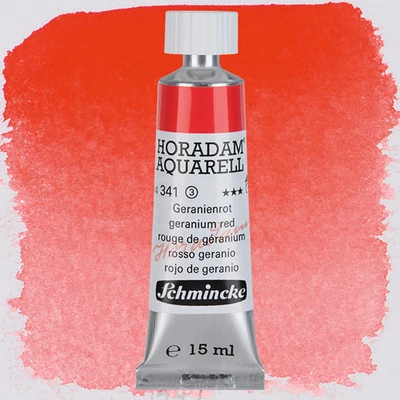 Schmincke Horadam tubusos akvarellfesték, 15 ml - 341, geranium red