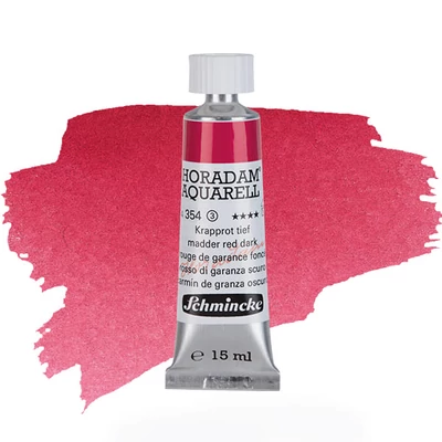 Schmincke Horadam tubusos akvarellfesték, 15 ml - 354, madder red dark