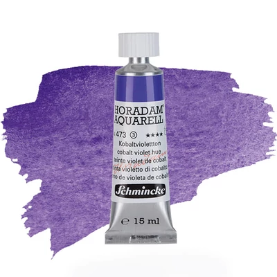 Schmincke Horadam tubusos akvarellfesték, 15 ml - 473, cobalt violet hue, granuláló