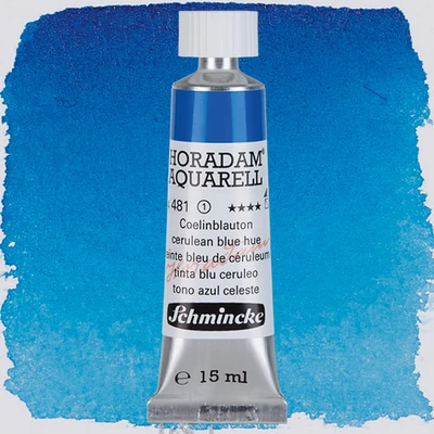 Schmincke Horadam tubusos akvarellfesték, 15 ml - 481, cerulean blue hue