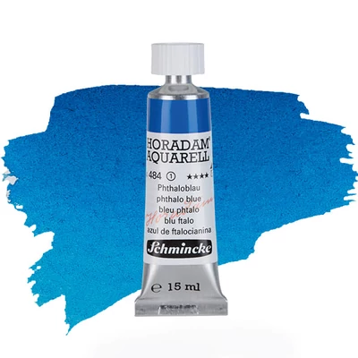 Schmincke Horadam tubusos akvarellfesték, 15 ml - 484, phthalo blue