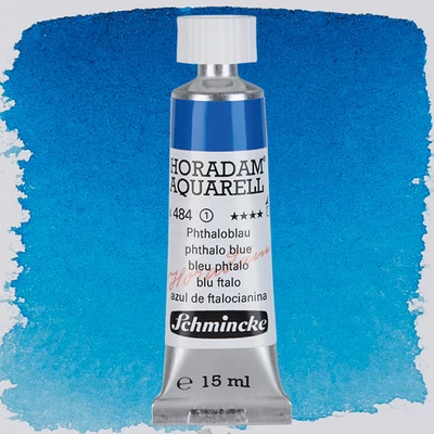 Schmincke Horadam tubusos akvarellfesték, 15 ml - 484, phthalo blue