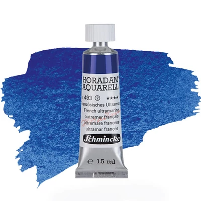 Schmincke Horadam tubusos akvarellfesték, 15 ml - 493, french ultramarine, granuláló