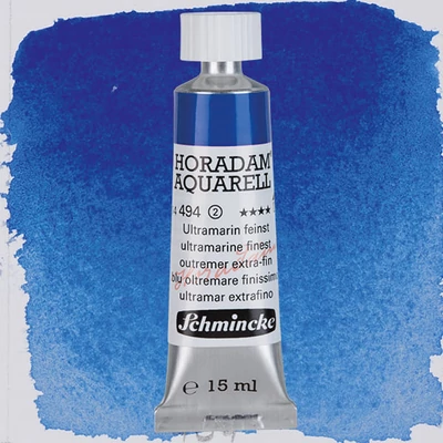 Schmincke Horadam tubusos akvarellfesték, 15 ml - 494, ultramarine finest