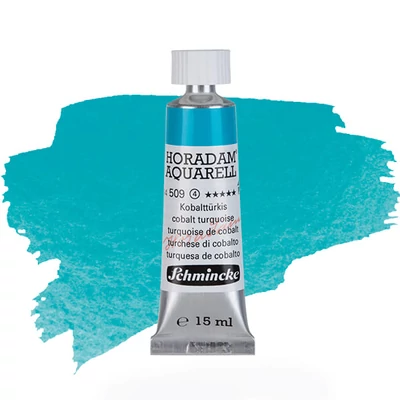 Schmincke Horadam tubusos akvarellfesték, 15 ml - 509, cobalt turquoise, granuláló