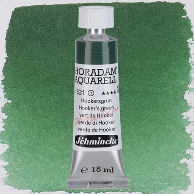 Schmincke Horadam tubusos akvarellfesték, 15 ml - 521, hooker's green