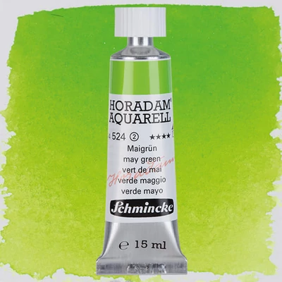 Schmincke Horadam tubusos akvarellfesték, 15 ml - 524, may green