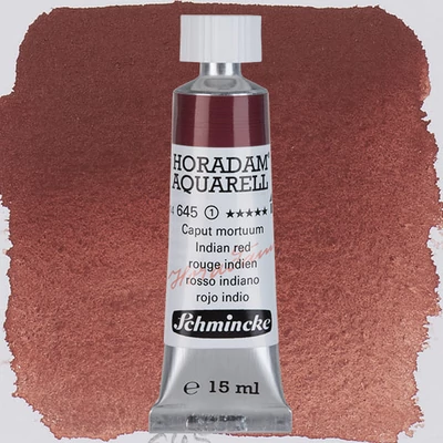 Schmincke Horadam tubusos akvarellfesték, 15 ml - 645, indian red, granuláló