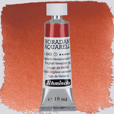 Schmincke Horadam tubusos akvarellfesték, 15 ml - 649, english venetian red