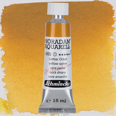 Schmincke Horadam tubusos akvarellfesték, 15 ml - 655, yellow ochre