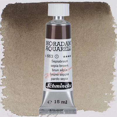 Schmincke Horadam tubusos akvarellfesték, 15 ml - 663, sepia brown