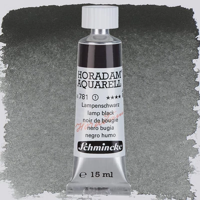 Schmincke Horadam tubusos akvarellfesték, 15 ml - 781, lamp black