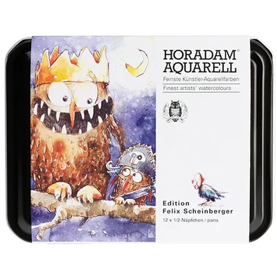 Schmincke Horadam akvarellfesték készlet - 12x1/2 szilke, Felix Scheinberger