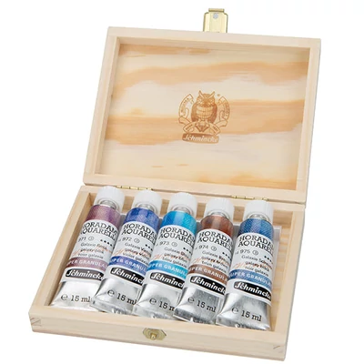 Schmincke Horadam akvarellfesték készlet, szuper granuláló - 5x15 ml, Galaxy