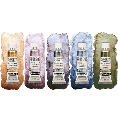 Schmincke Horadam akvarellfesték készlet, szuper granuláló - 5x15 ml, Tundra