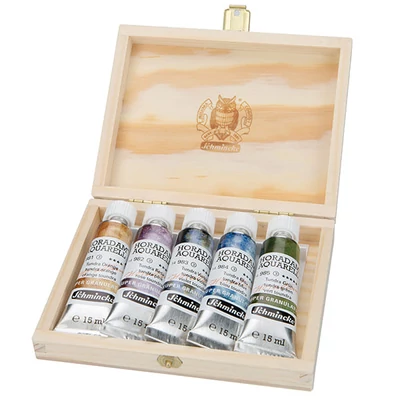 Schmincke Horadam akvarellfesték készlet, szuper granuláló - 5x15 ml, Tundra