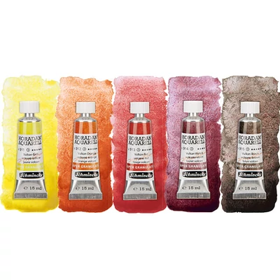 Schmincke Horadam akvarellfesték készlet, szuper granuláló - 5x15 ml, Volcano