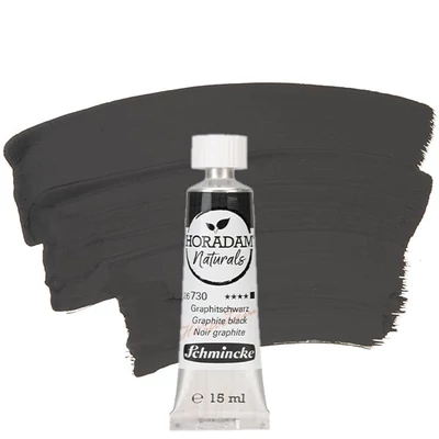 Schmincke Horadam Naturals tubusos akvarellfesték, 15 ml - 730, graphite black