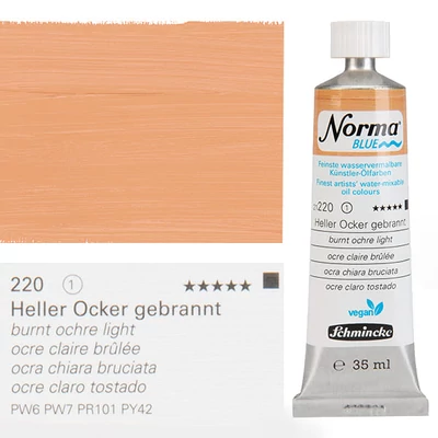 Schmincke Norma Blue vegán vizes olajfesték, 35 ml - 220, burnt ochre light