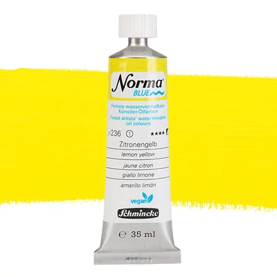 Schmincke Norma Blue vegán vizes olajfesték, 35 ml - 236, lemon yellow